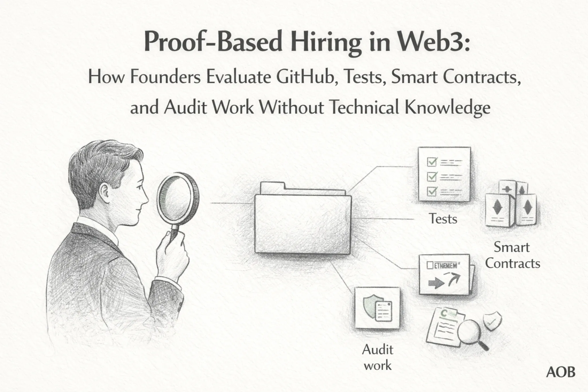 Proof-Based Hiring in Web3: How Founders Evaluate GitHub, Tests, Smart Contracts, and Audit Work Without Technical Knowledge