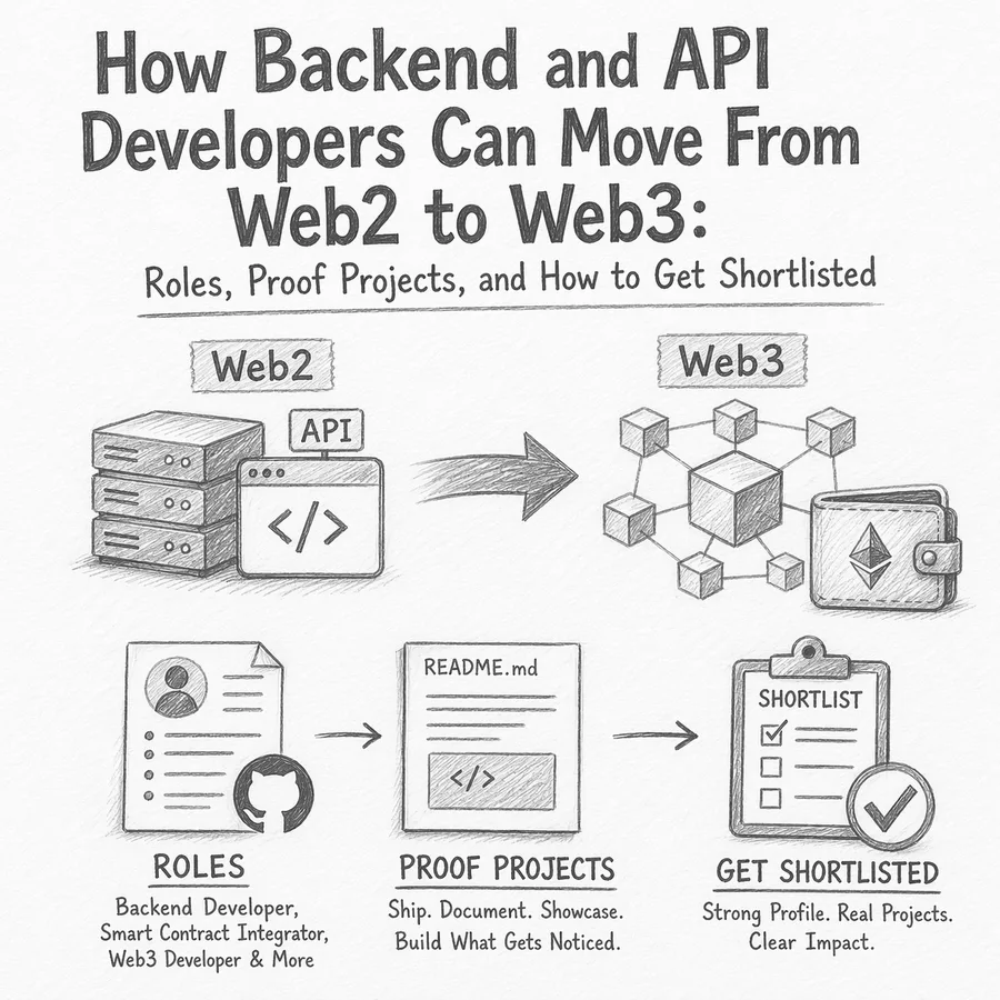 How Backend and API Developers Can Move From Web2 to Web3: Roles, Proof Projects, and How to Get Shortlisted