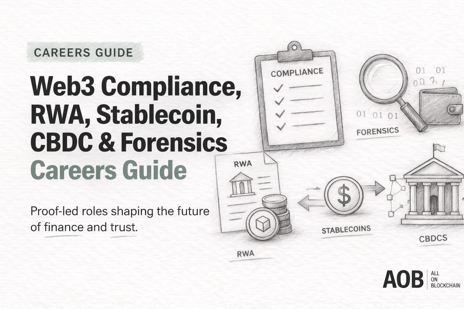 Web3 Compliance, RWA, Stablecoin, CBDC, and Forensics Careers: How to Enter This Growing Blockchain Hiring Lane Beyond Pure Development