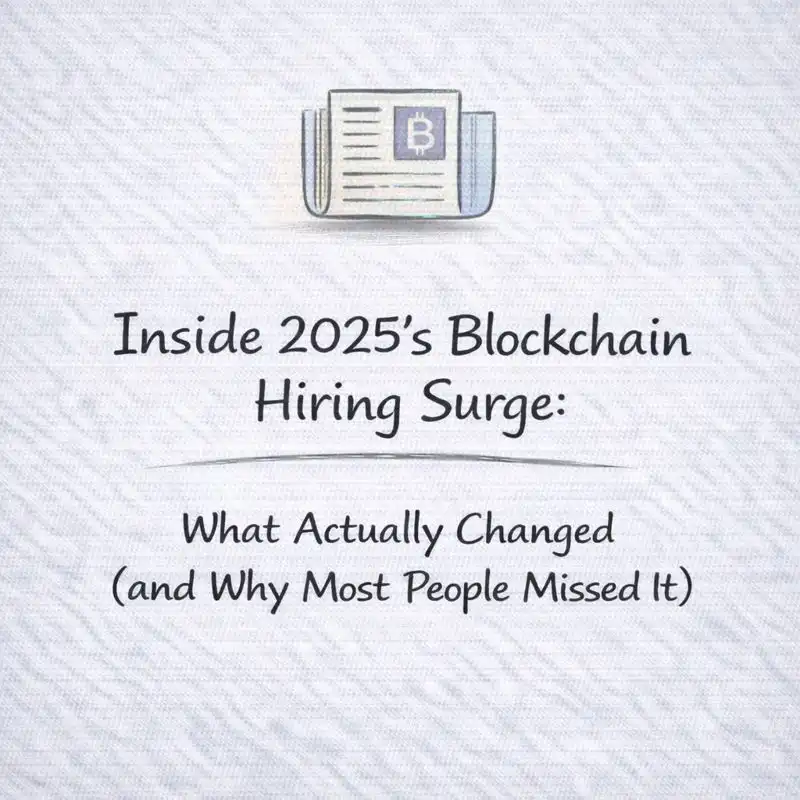 Inside 2025’s Blockchain Hiring Surge: What Actually Changed in Web3 Hiring (and Why Most People Missed It)
