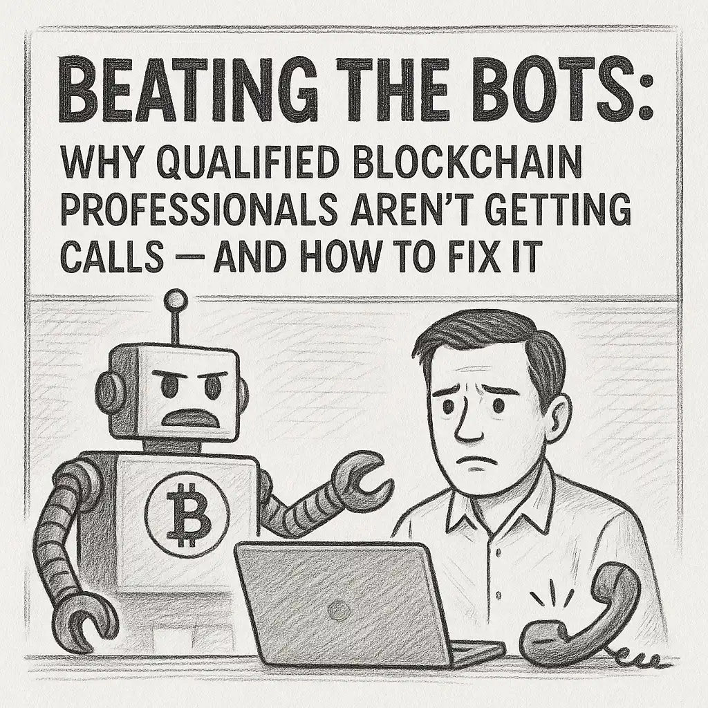 Beating the Bots: Why Qualified Blockchain Professionals Aren’t Getting Calls And How to Fix It