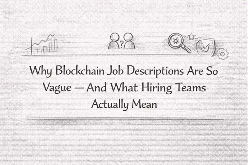 Why Blockchain Job Descriptions Are So Vague — And What Hiring Teams Actually Mean