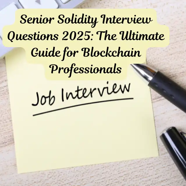 Senior Solidity Interview Questions 2025: The Ultimate Guide for Blockchain Professionals