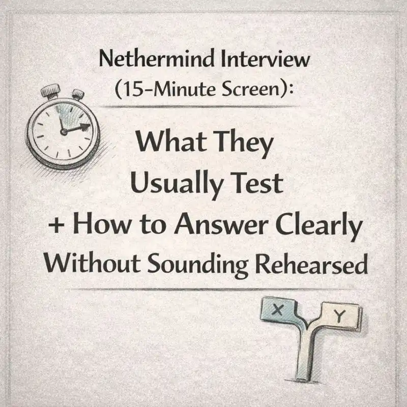 Nethermind Interview (15-Minute Screen): What They Usually Test + How to Answer Clearly Without Sounding Rehearsed