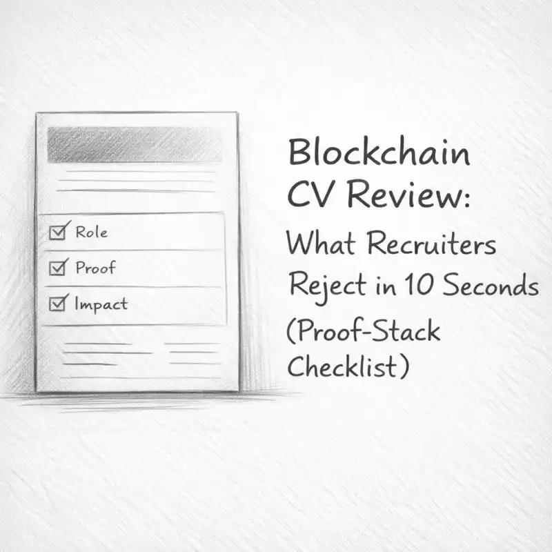 Blockchain CV Review: What Recruiters Reject in 10 Seconds (Proof-Stack Checklist)