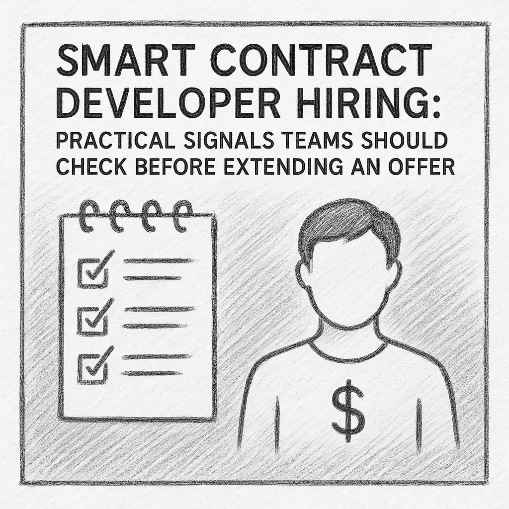 Smart Contract Developer Hiring: Practical Signals Teams Should Check Before Extending an Offer
